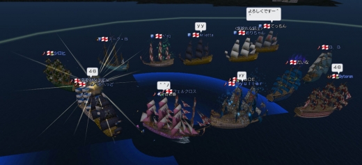 大海戦の練習