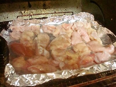 鶏皮のオーブン焼き