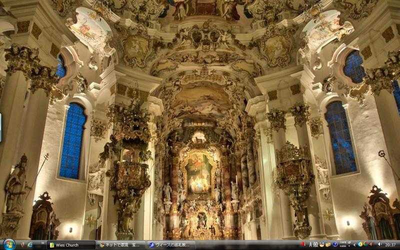 ヴィースの巡礼教会 ドイツ 世界遺産 写真 壁紙集 ネットで漂流 宝島さがし