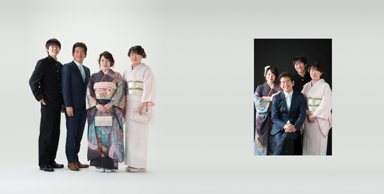 二十歳の家族写真　新潟市成人式