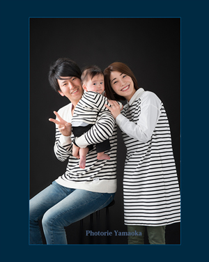 5ヶ月　赤ちゃん　家族写真　新潟市写真館