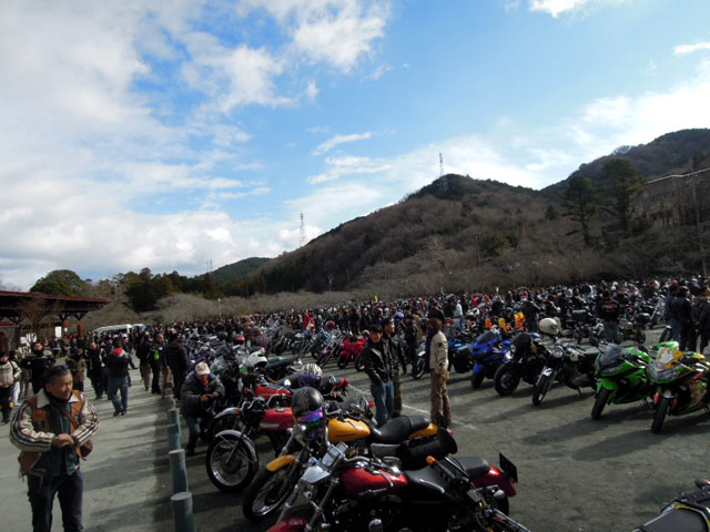 桜淵ミーティング　昭和なバイクがいっぱい