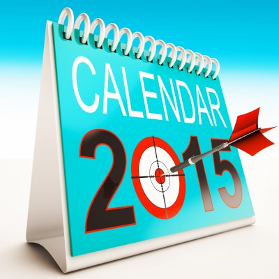 2015年の卓上カレンダー