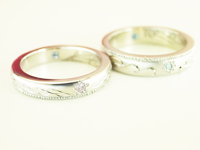結婚指輪　個性的　人気