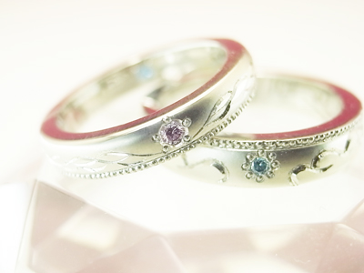 結婚指輪　ロマンティック