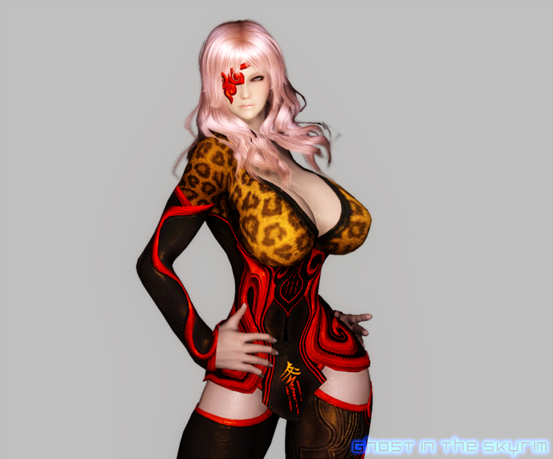 Ghost In The Skyrim Blade Soul ダン ロアナの服 Huawuhen For Bodyslide2 1a