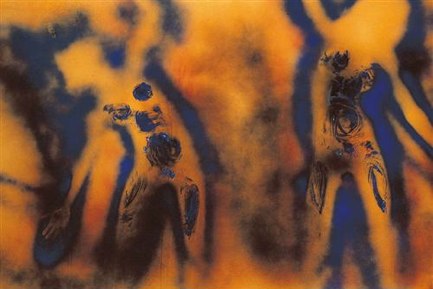 イヴ・クライン「火の絵画」