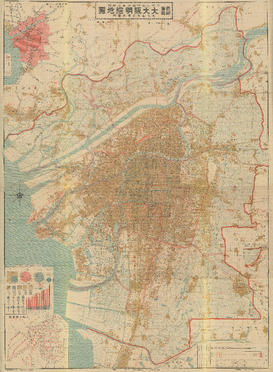 大正14年大阪地図